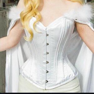 Satin 20inch Waist Steel Boned Corset